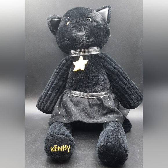 Scentsy Buddy 16" Halloween Star The Black Cat Plush W/ Clothesline Scented Pack - Picture 1 of 8